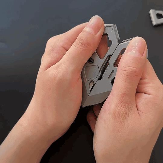 V-Stand: Titanium Multi-Tool Phone Stand for EDC