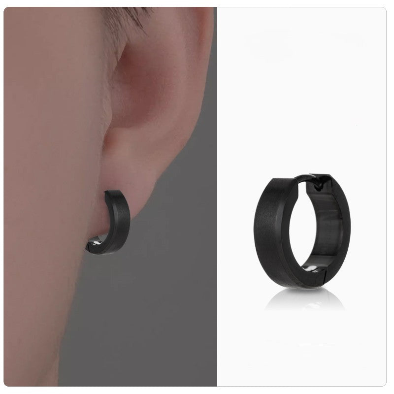 Pure Titanium Hoop Earrings – Hypoallergenic Unisex Minimalist Ear Cuffs
