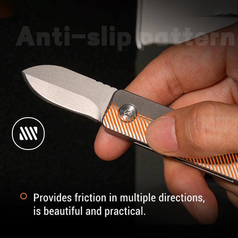 TiNova: Magnetic Titanium Mini EDC Knife & Fidget Tool