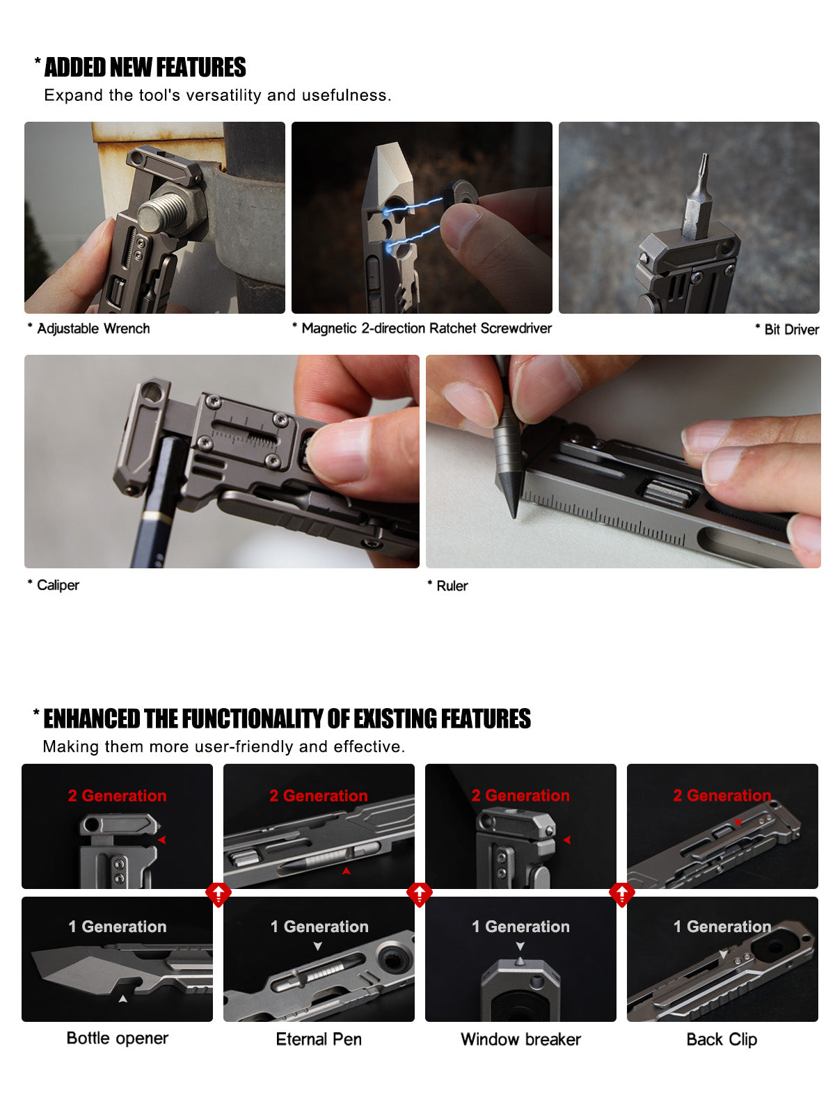 The PryMax 2.0: All-In-1 Titanium Multi-function Pry Bar