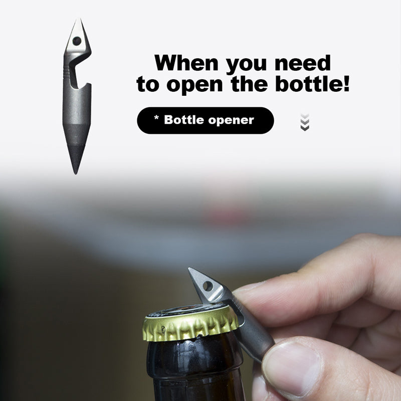 The Wolf Fang1.0: Titanium EDC Keychain Multitool