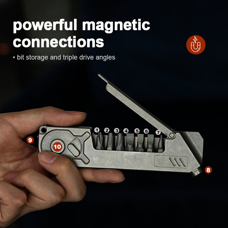 The UltraFix Driver: Titanium Magnetic Ratchet Screwdriver