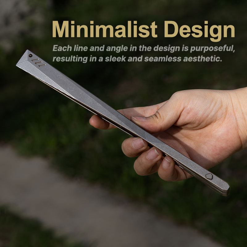 The Galaxy: Titanium EDC Kung Fu Folding Fan// Emergency Tool