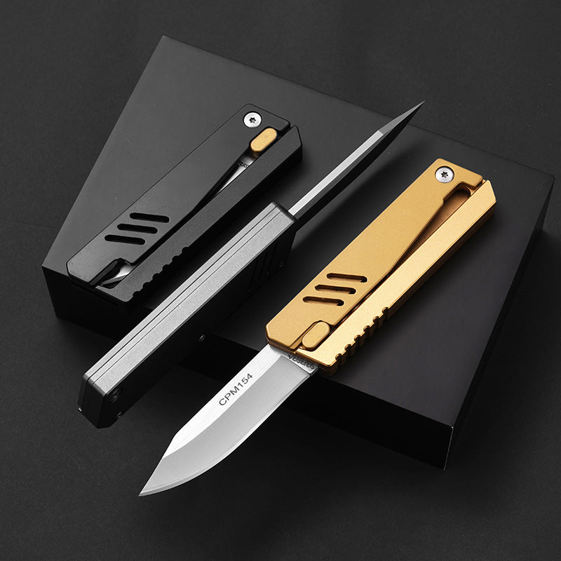 Lightning-Fast Gravity Knife – Al Alloy EDC Blade with One-Hand Opening