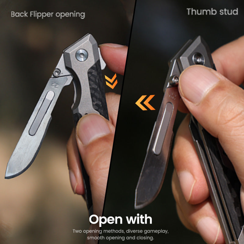 BladeXpert: Titanium EDC Scalpel Folding Knife