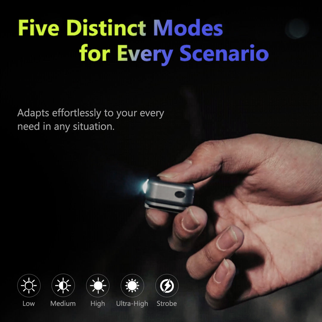 MagCoin - Titanium Magnetic Quick-Release Micro Flashlight