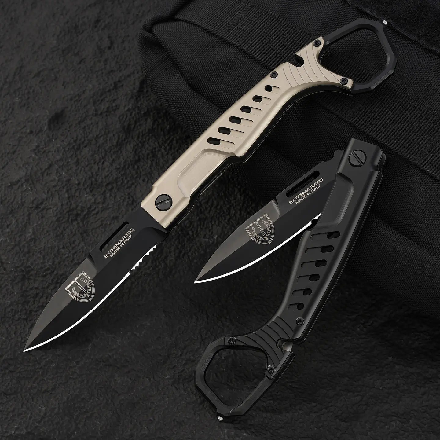 Ghost Reaver: N690 Tactical Folding Knife with Finger Ring