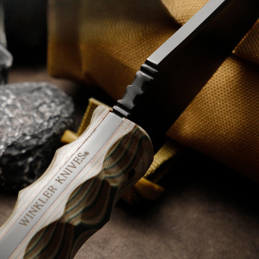 IronClad 80CRV2 Tactical Fixed Blade Knife — Full-Tang Survival Knife with G10 Handle