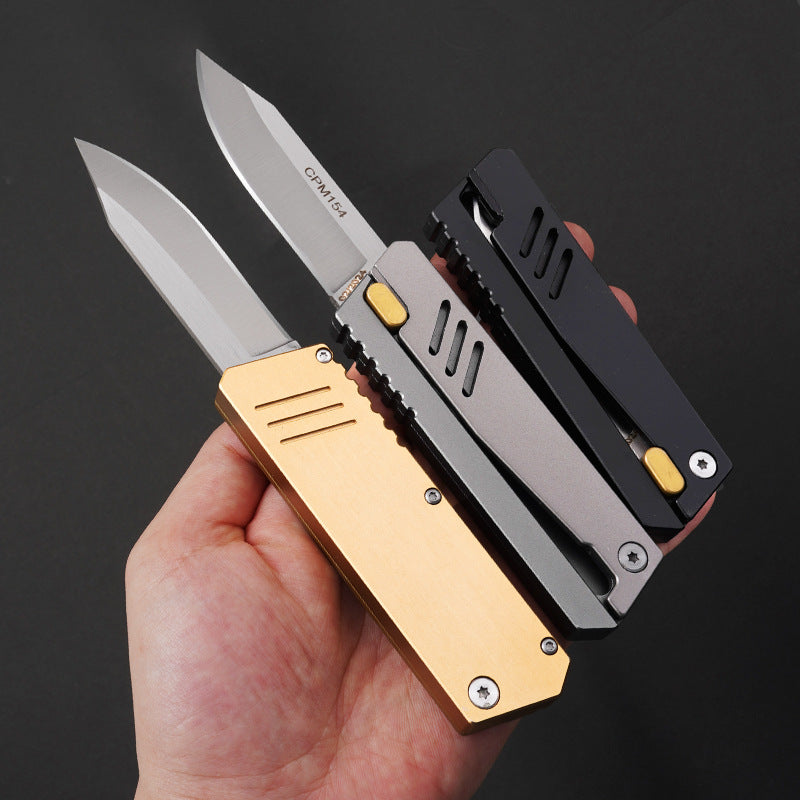 Lightning-Fast Gravity Knife – Al Alloy EDC Blade with One-Hand Opening