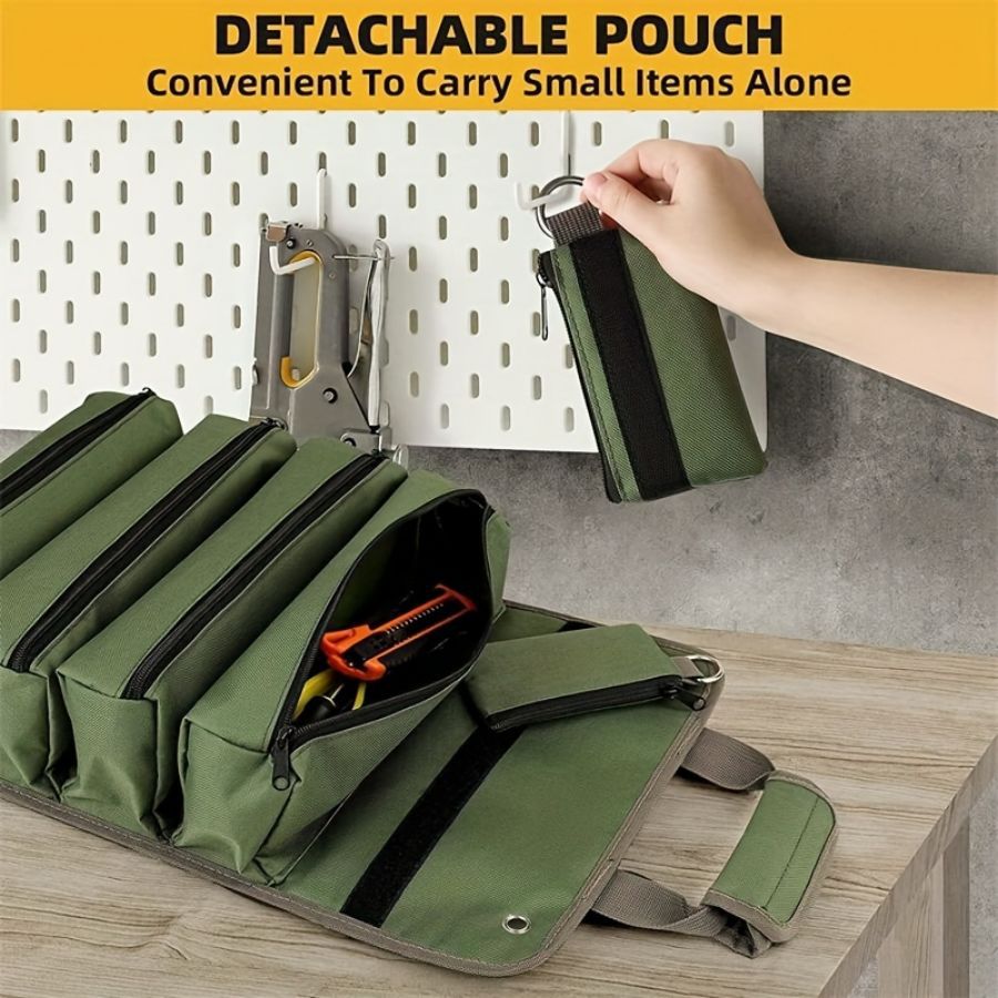 Multi-Functional Roll-Up Tool Organizer – Versatile Storage Bag for Tools & Hardware