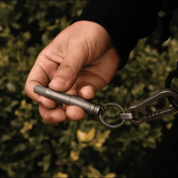 DartInk – Quick-Release Titanium Mini Pen & Knife
