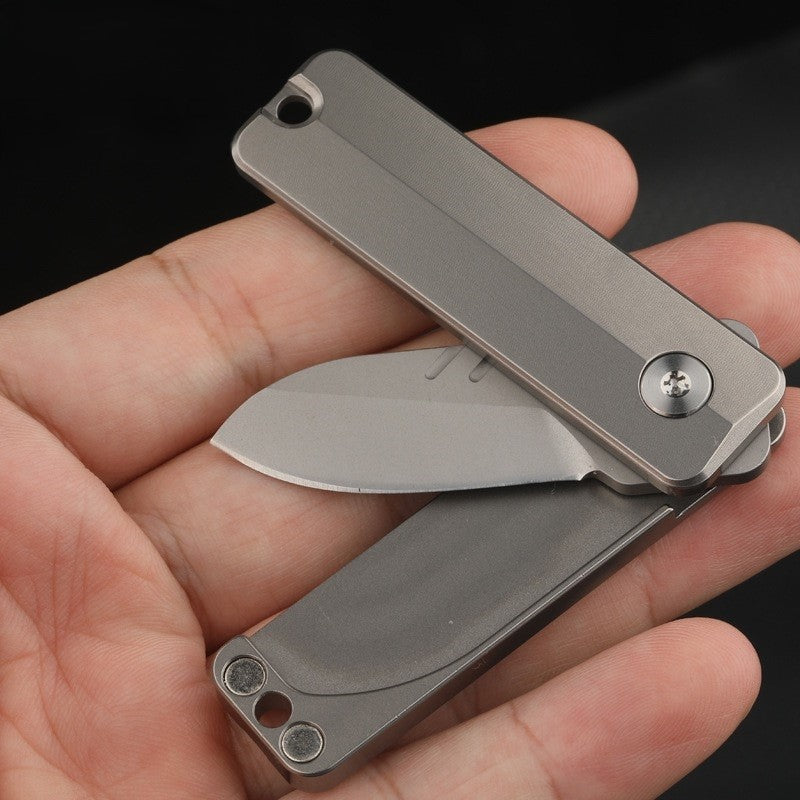 TiSpin Blade — Titanium Magnetic Fidget Utility Knife