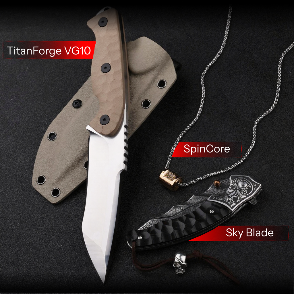 The TitanForge Bundle – Buy 2 Premium Knives, Get 1 FREE Gift!