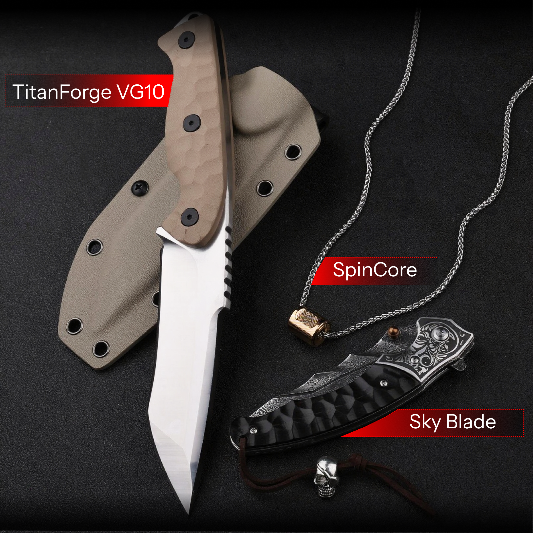 The TitanForge Bundle – Buy 2 Premium Knives, Get 1 FREE Gift!