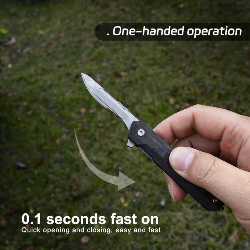 The SerpBlade: Titanium Pocket Utility Folding Scalpel Knife