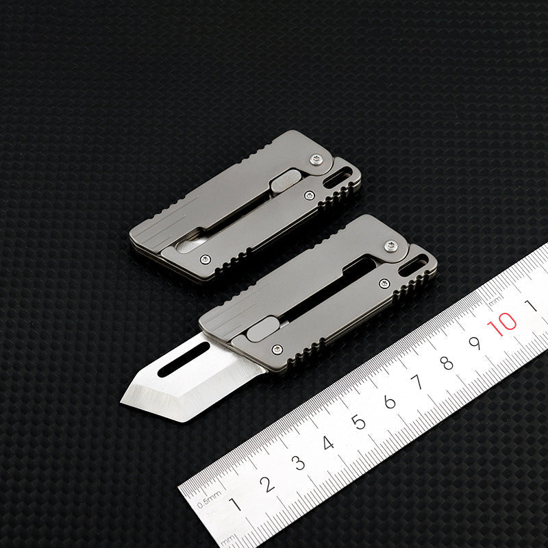 Flick Ninja – Titanium Gravity Fidget Knife | Mini EDC Blade with Unique Opening