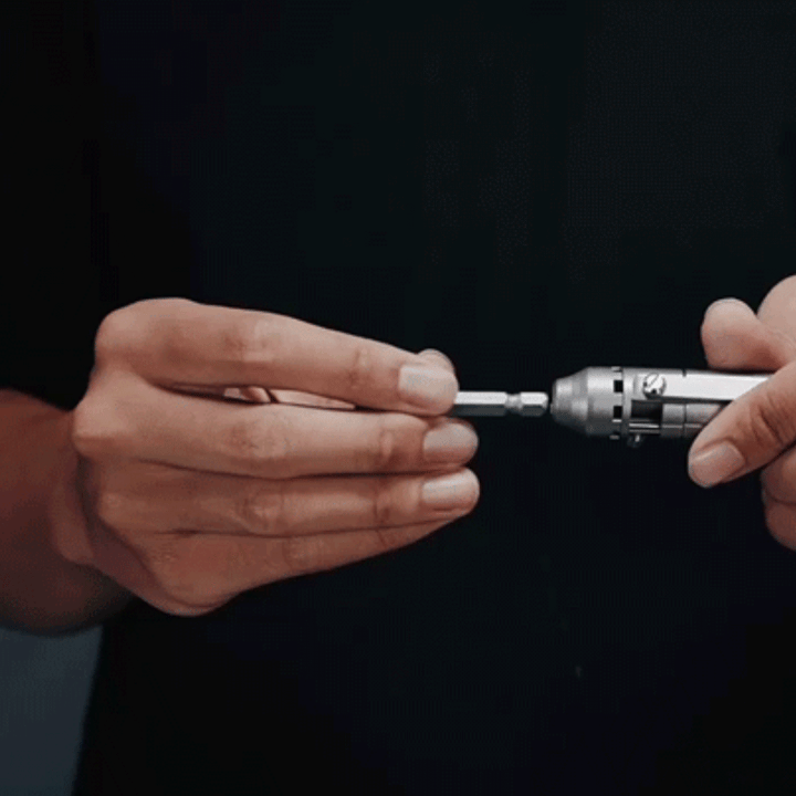 The GripNGo Driver | Titanium EDC Pocket Ratchet Screwdriver