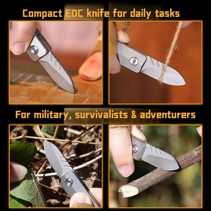 TiSpin Blade — Titanium Magnetic Fidget Utility Knife