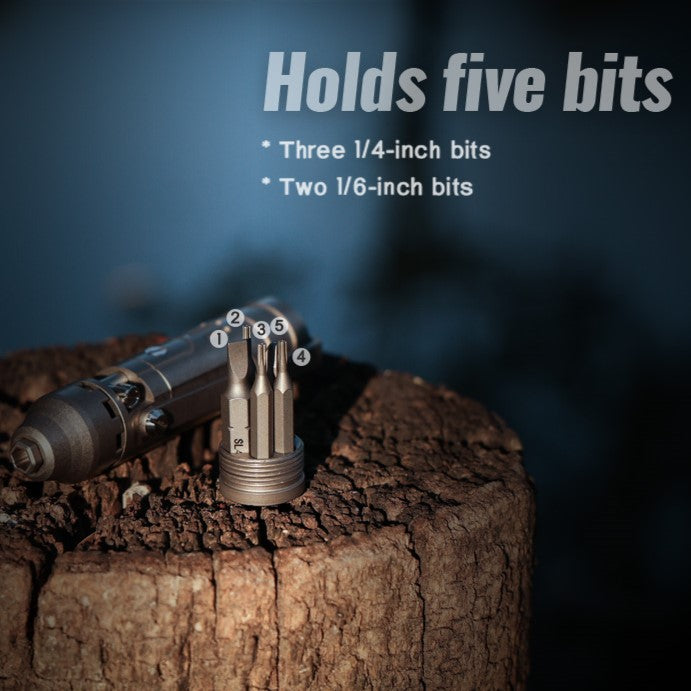 The GripNGo Driver | Titanium EDC Pocket Ratchet Screwdriver