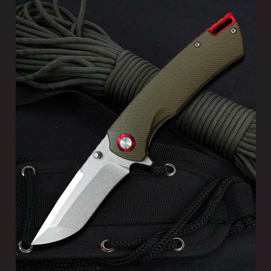 The Lizard Skin: Titanium-Tough G10 Handle Pocket Folding Knife