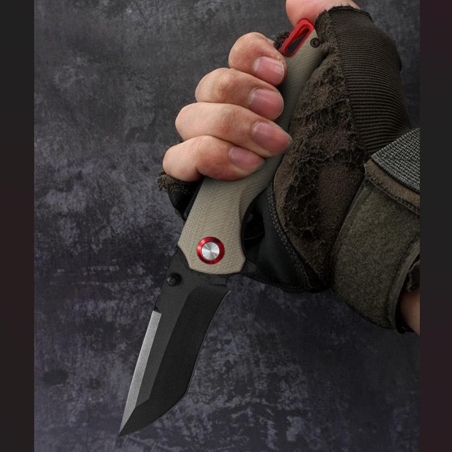 The Lizard Skin: Titanium-Tough G10 Handle Pocket Folding Knife