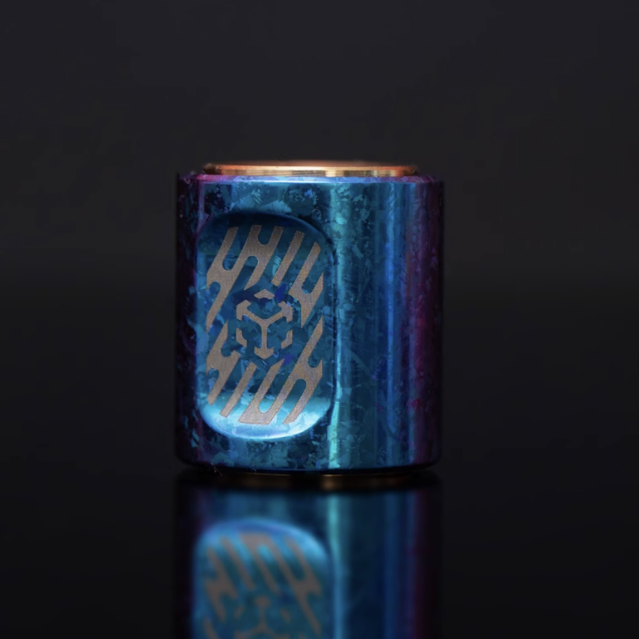 SpinCore-Titanium Fidget Pendant – Precision Spinner, EDC Necklace & Stress Reliever