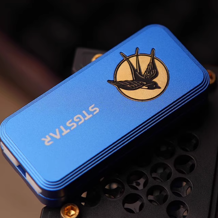 Swallow Metal Push Slider:Clicking EDC Stress Reliever Fidget Toy