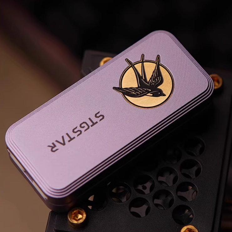 Swallow Metal Push Slider:Clicking EDC Stress Reliever Fidget Toy