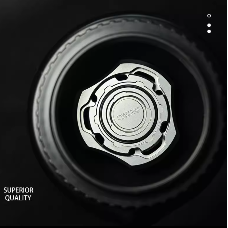 Titanium Compound Gyro Fidget Spinner:Modular EDC Stress Relief Toy