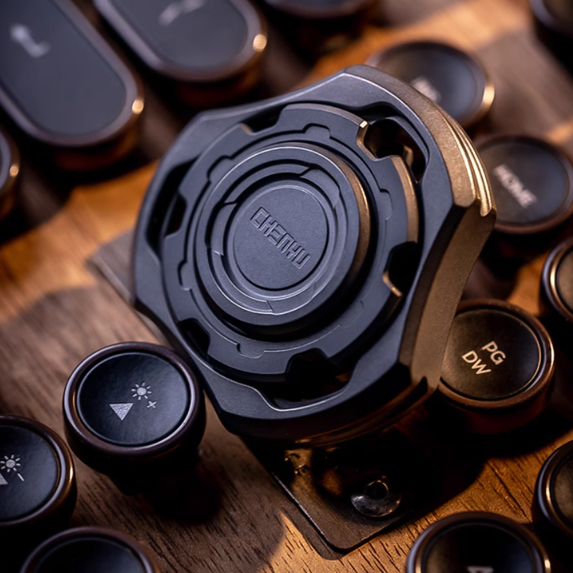Titanium Compound Gyro Fidget Spinner:Modular EDC Stress Relief Toy