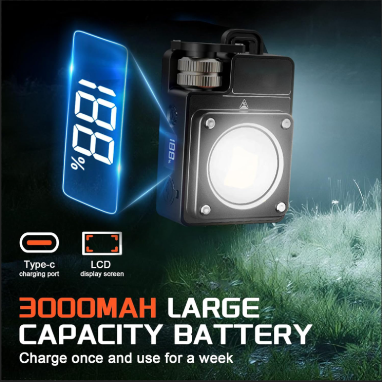 NovaFlare Camp LED Flashlight: 3500LM Magnetic & Rechargeable 5 Modes, 15H Runtime
