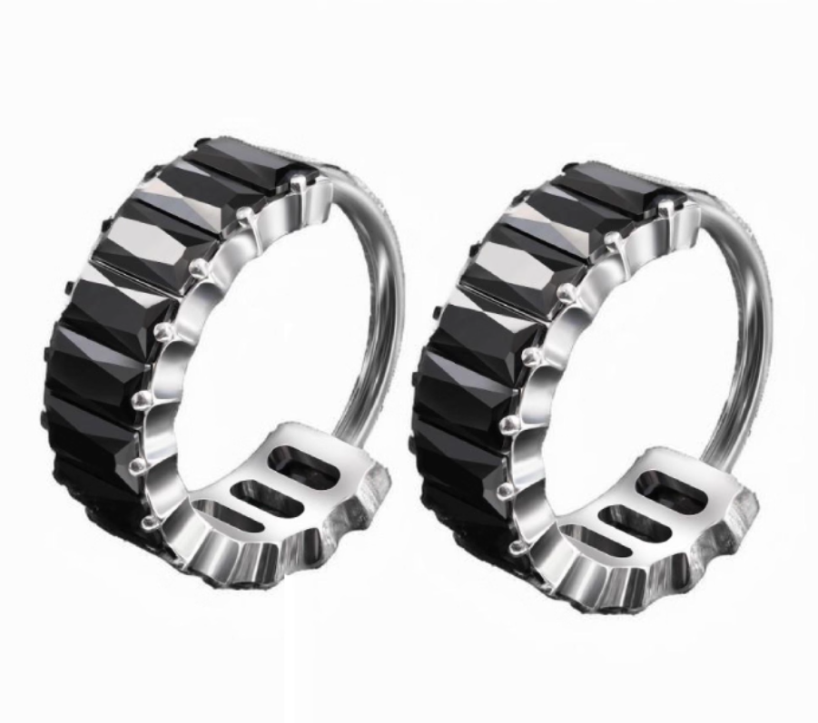 Icy CZ Stone Hoop – G23 Titanium Hypoallergenic Cartilage Earring