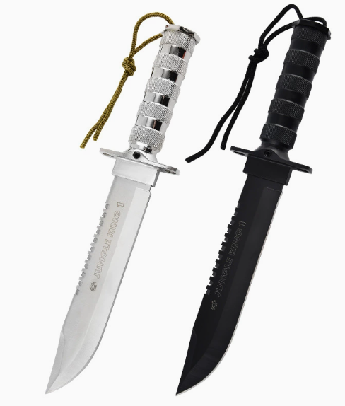 JungleKing – 8Cr19MoV Full-Tang EDC Fixed Blade Knife