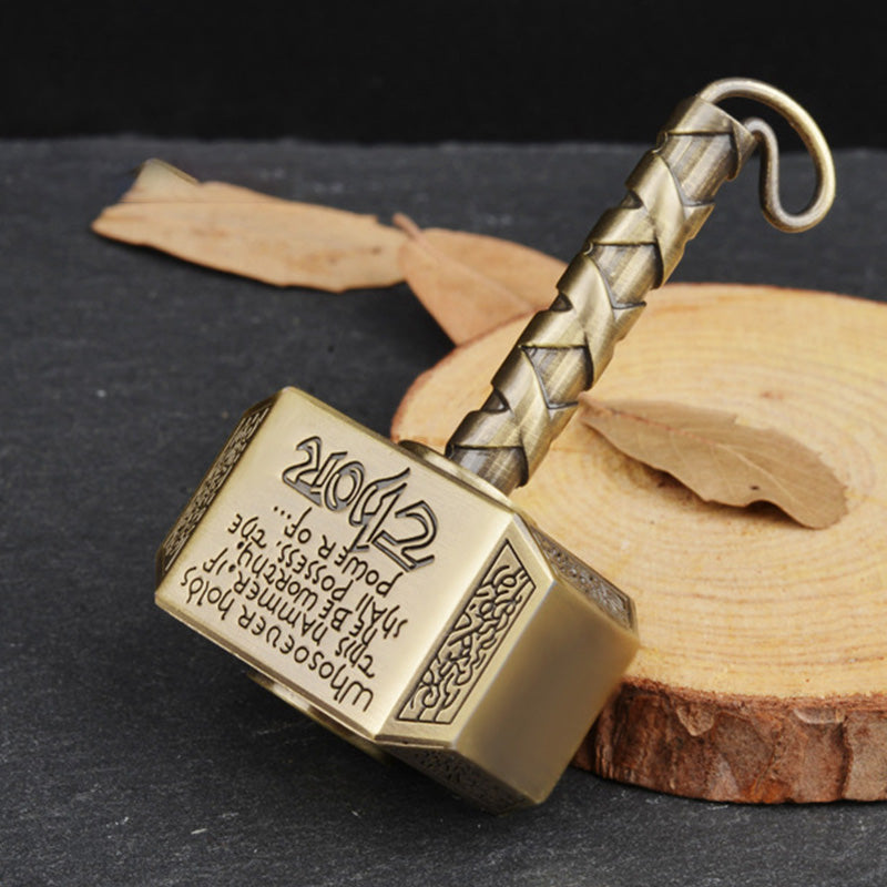 Thor's Spin: Heavy Metal Thumb Fidget Spinner Ratchet Click