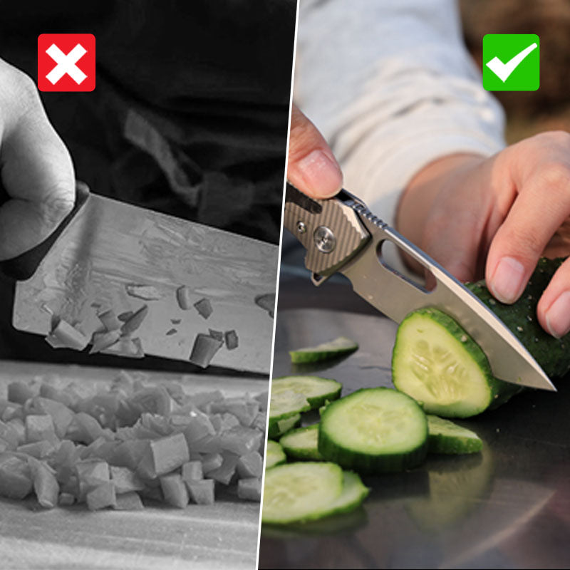 The Shadow Blade: Titanium Handle with M390 Blade EDC Knife