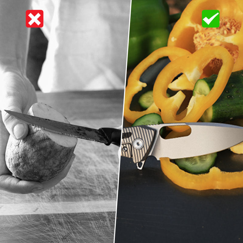 The Shadow Blade: Titanium Handle with M390 Blade EDC Knife