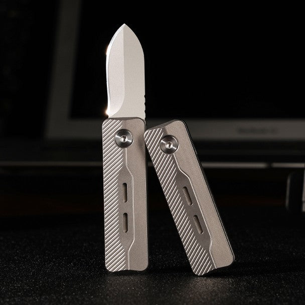 TiNova: Magnetic Titanium Mini EDC Knife & Fidget Tool